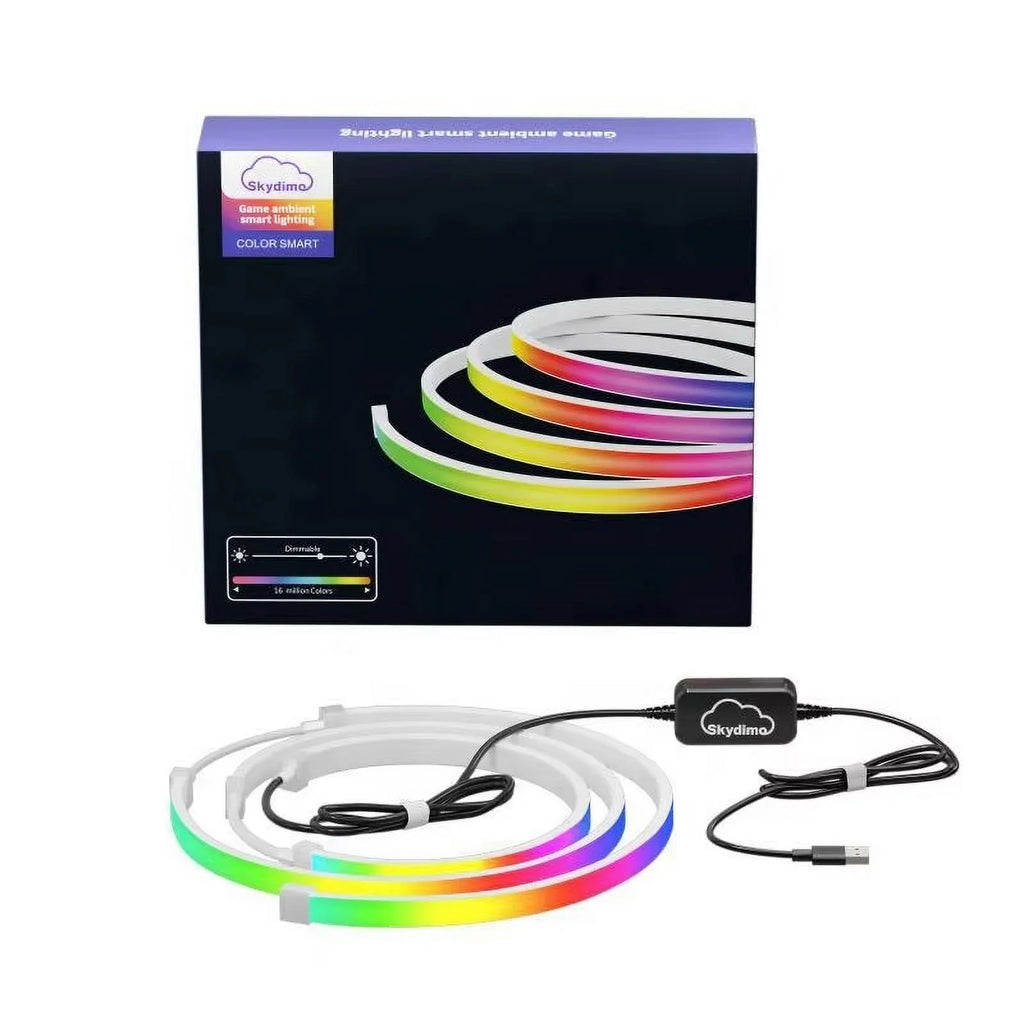 Color Music Game Sync 24" Screen Gaming Amosphere Ambient Smart TV Monitor LED Strip Backlight Light for Computer Screen (34Inch)