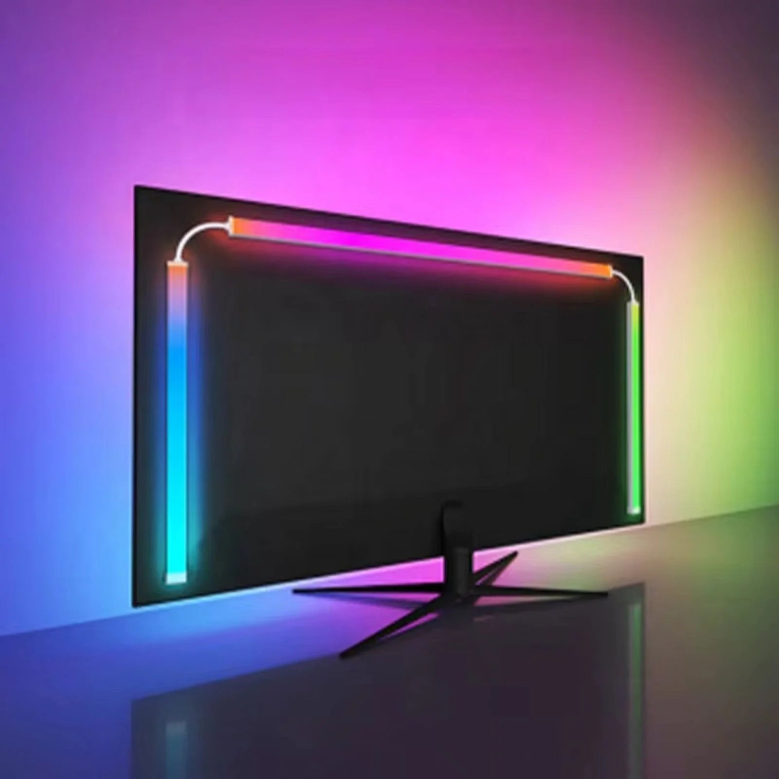 Color Music Game Sync 24" Screen Gaming Amosphere Ambient Smart TV Monitor LED Strip Backlight Light for Computer Screen (34Inch)