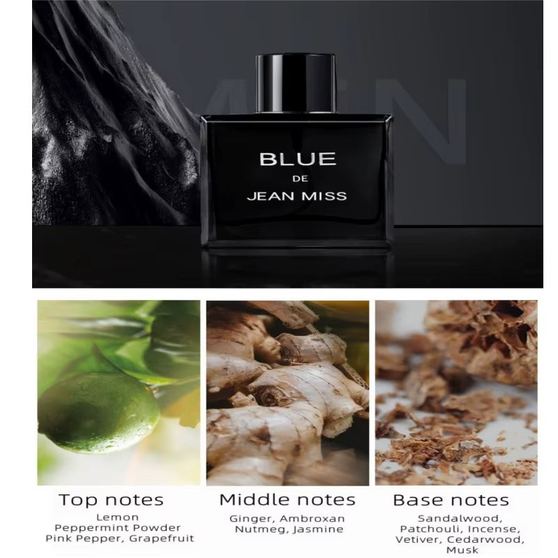 Men Perfume Hombre Gift Box 3Pcs Set Perfumes Pheromone Cologne Long Lasting Fragrance Floral Woody Scented Eau De Parfum Spray