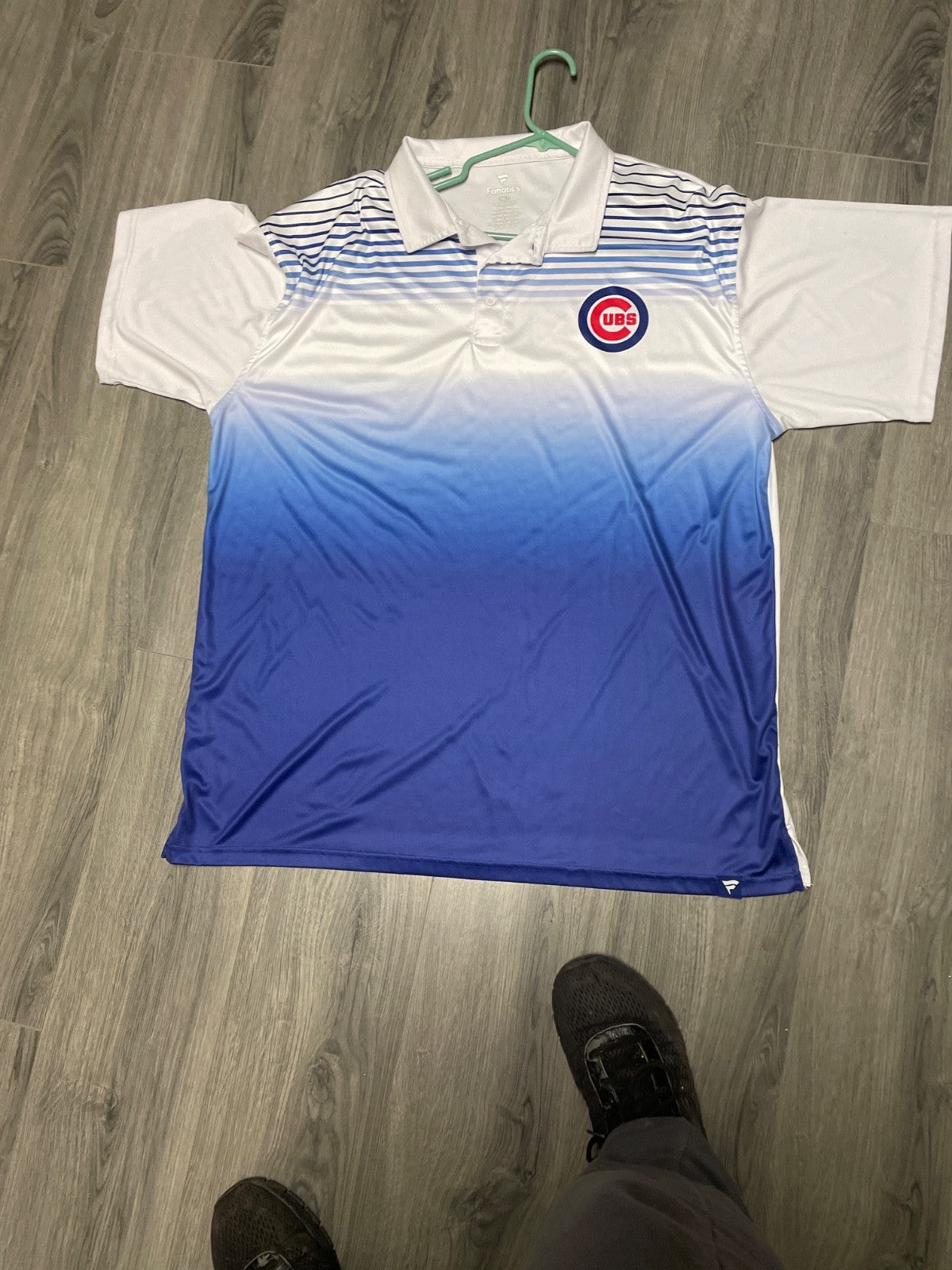 Chicago Cubs Fanatics Polo Shirt Team Logo Size 3lt MLB Baseball Short Sleeve