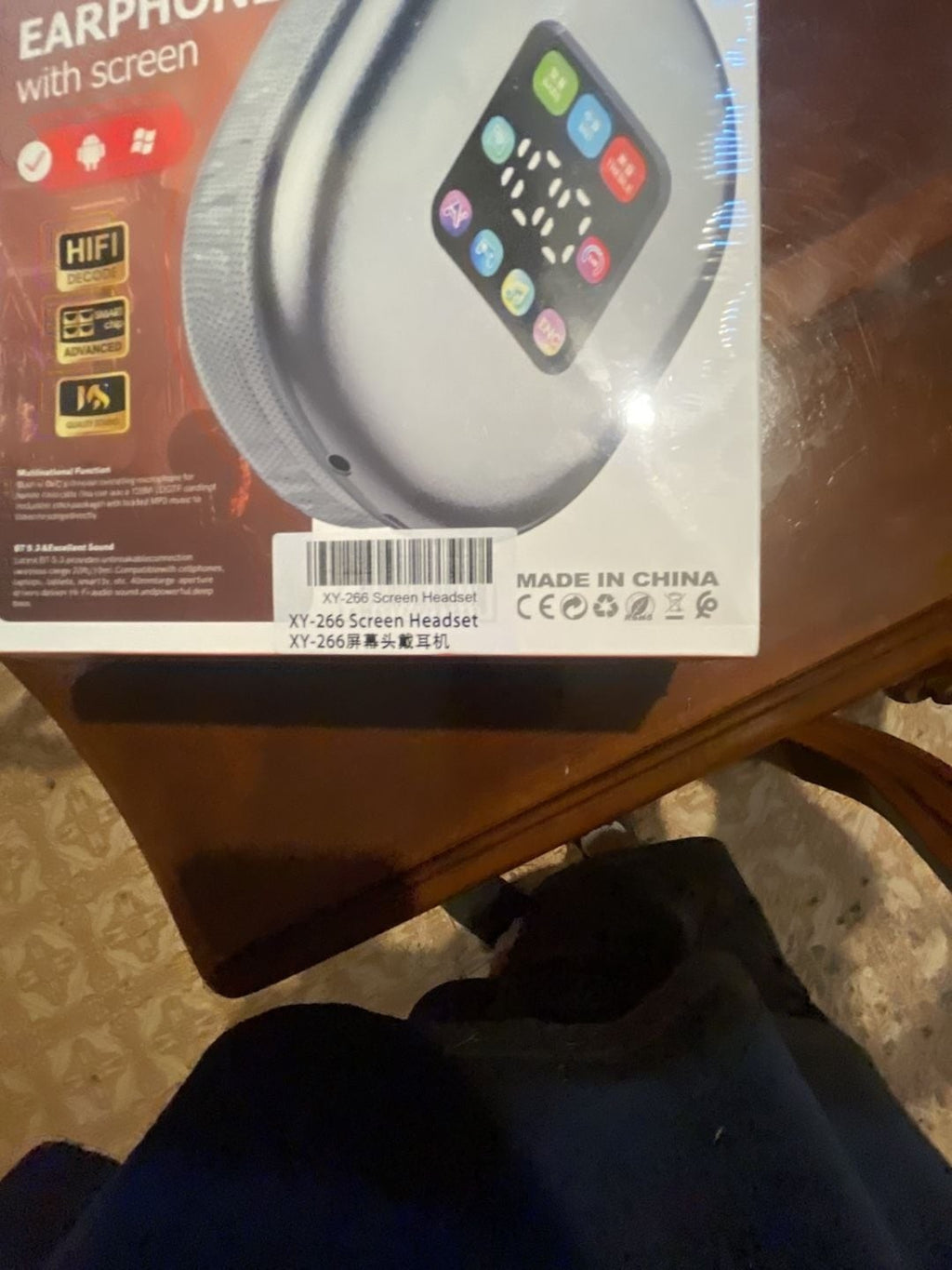 XY-266BT Wireless Over-Ear Headphone with Digital Screen