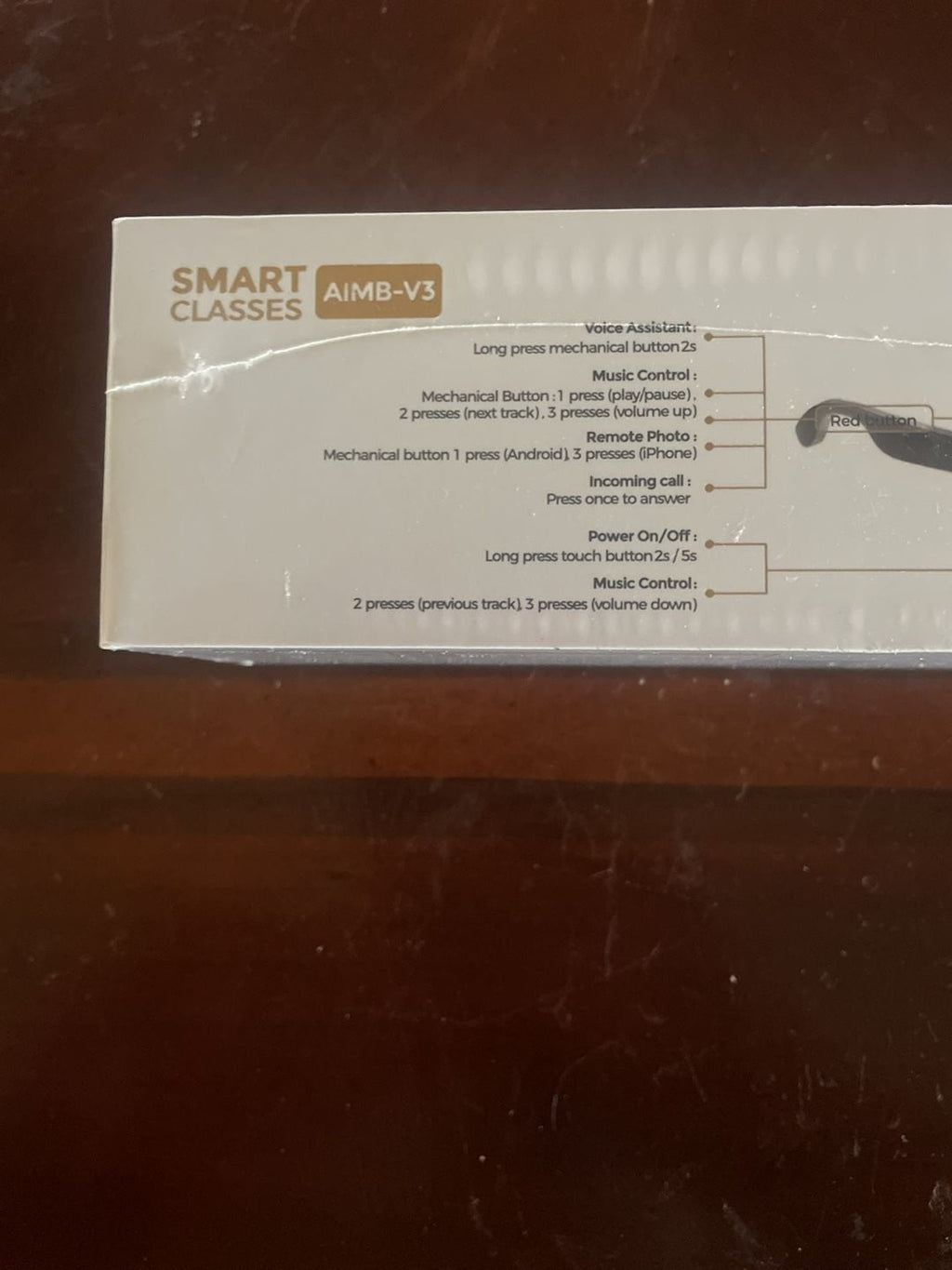 AIMB-V3 Smart Bluetooth Glasses with 2 Sets of Lenses