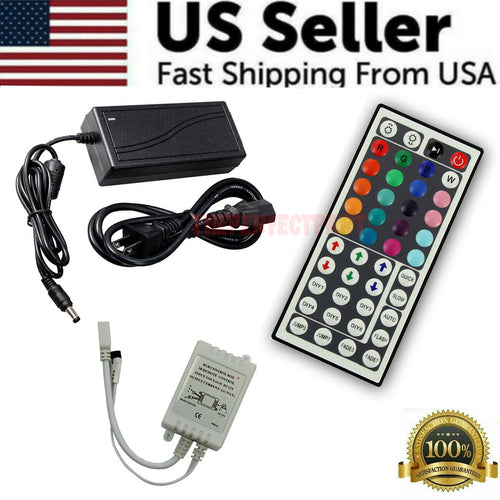 32FT LED Strip Lights Remote Control Bedroom Waterproof for Indoor Stashed cav