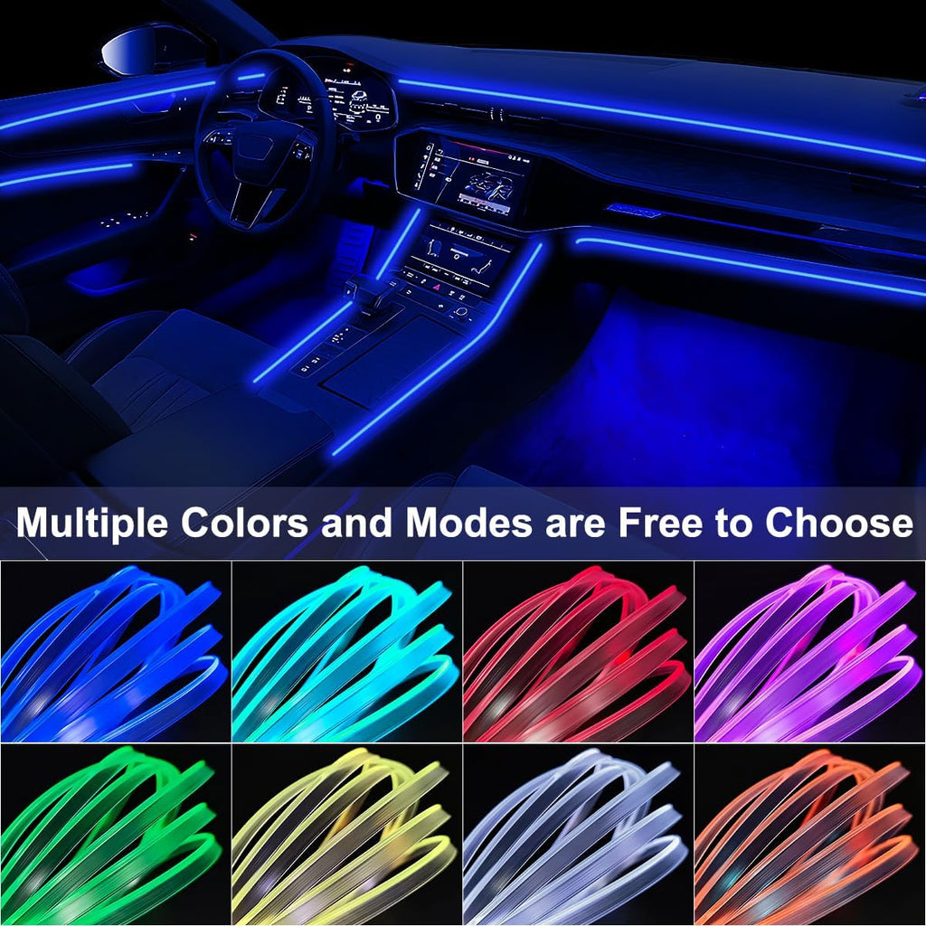 Interior Car LED Strip Lights APP Control, 5 in 1 RGB 16 Million Colors Ambient