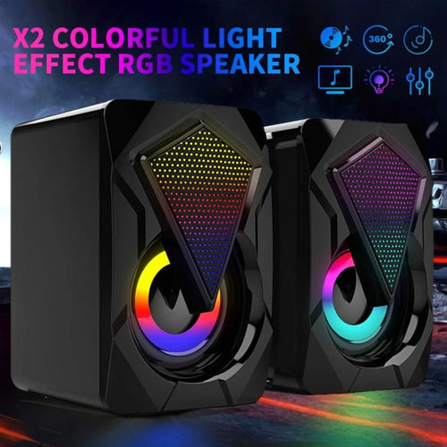 Dragon RGB Computer Gaming Speakers Stashed cav