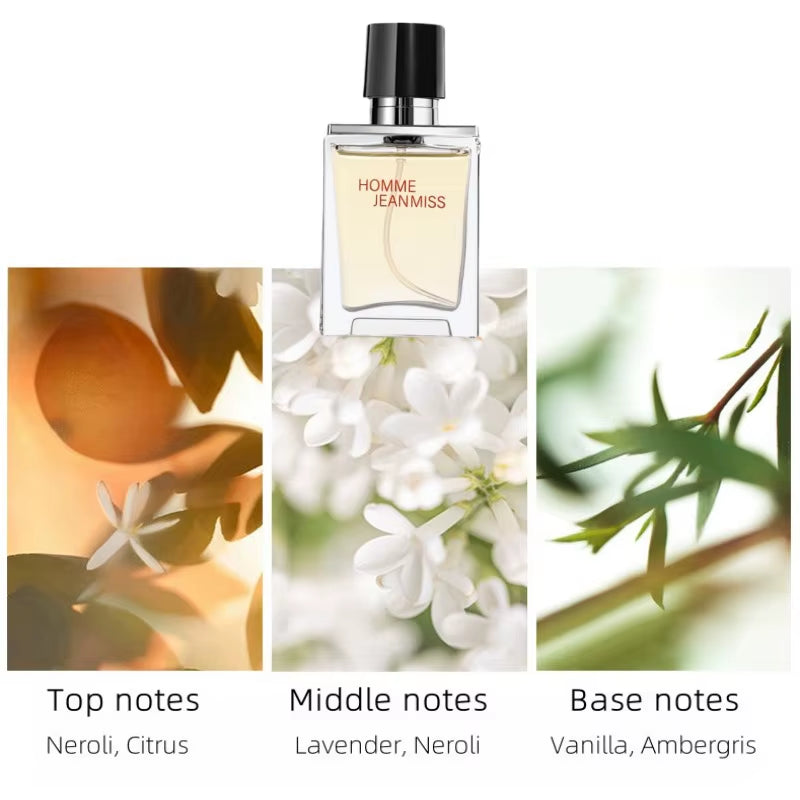 Men Perfume Hombre Gift Box 3Pcs Set Perfumes Pheromone Cologne Long Lasting Fragrance Floral Woody Scented Eau De Parfum Spray