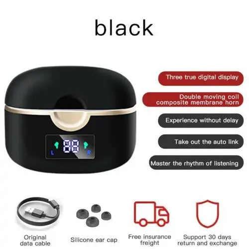 Ninja Dragon Power Bass Touch Bluetooth 5.0 T22PRO Earbuds Stashed cav